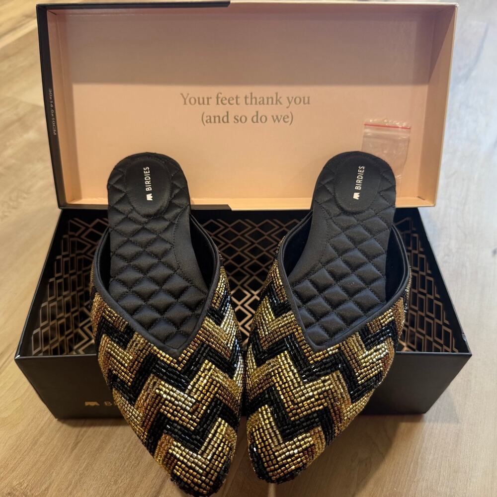 NEW Birdies - The Swan - Deco Chevron sz 7